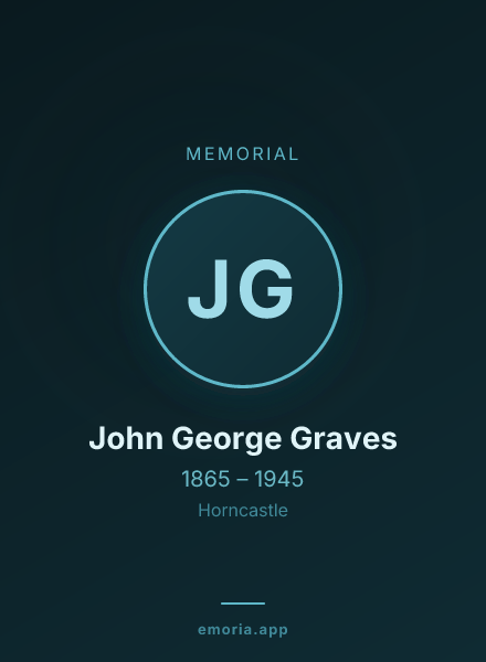 Memorial portrait of John George Graves