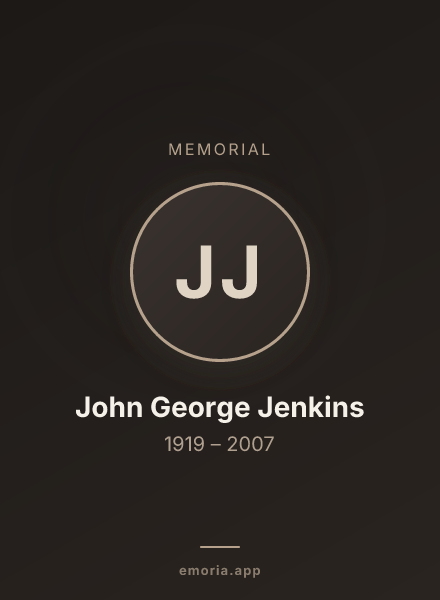 Memorial portrait of John George Jenkins
