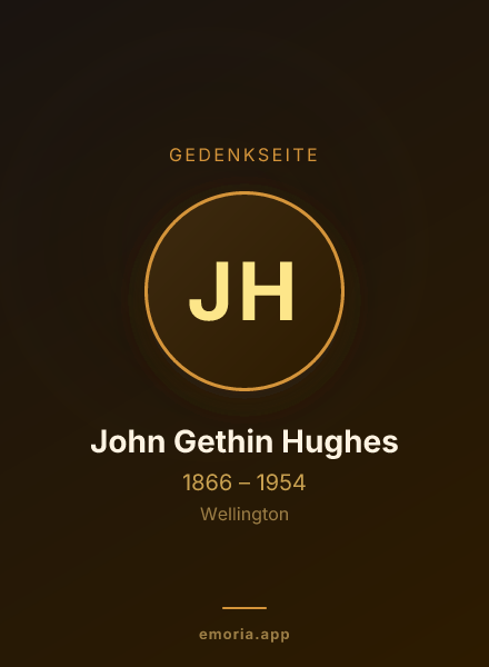 Gedenkportrait von John Gethin Hughes