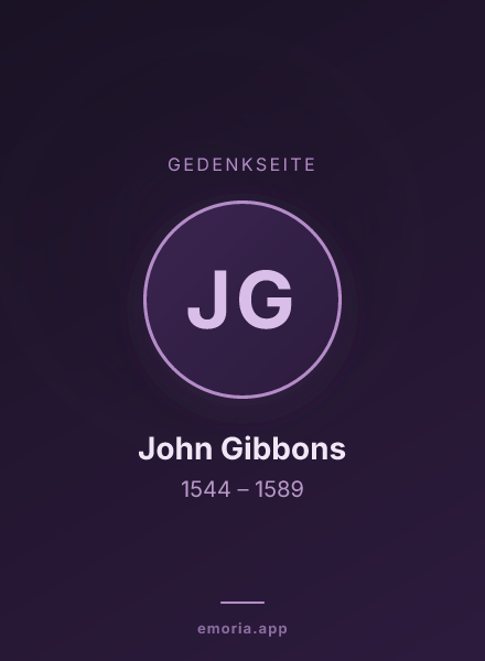 Gedenkportrait von John Gibbons