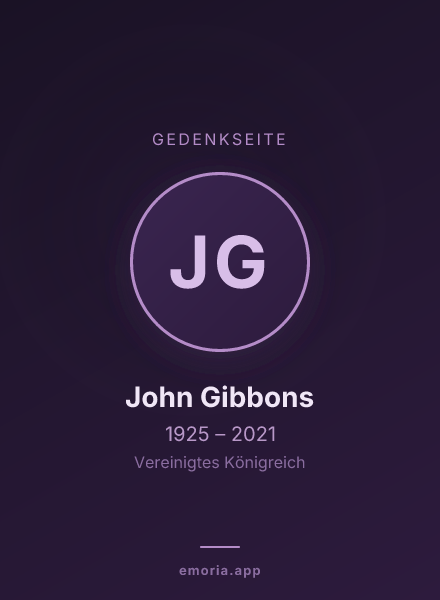 Gedenkportrait von John Gibbons