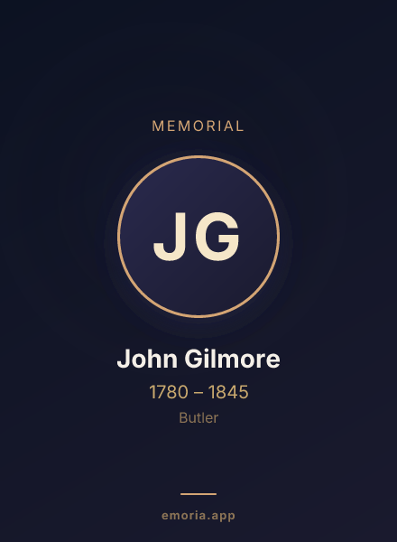 Memorial portrait of John Gilmore