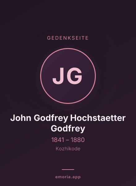 Gedenkportrait von John Godfrey Hochstaetter Godfrey