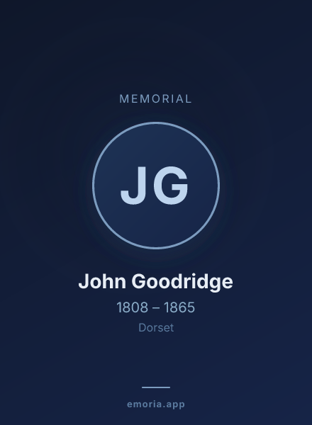 Memorial portrait of John Goodridge