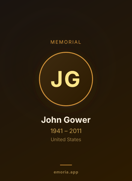 Memorial portrait of John Gower