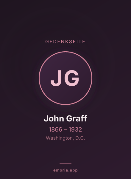 Gedenkportrait von John Graff