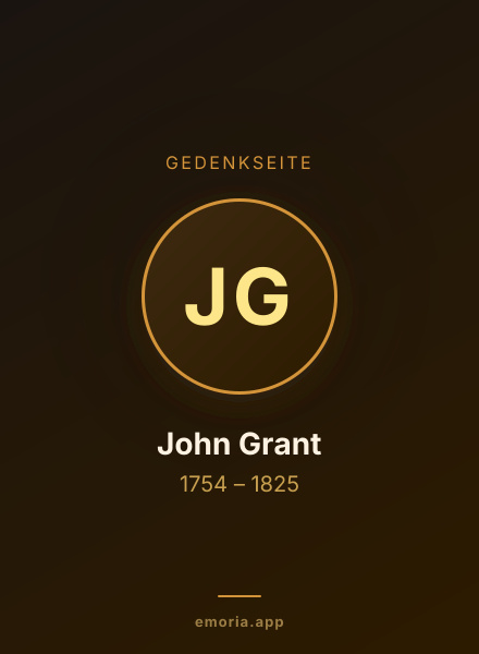 Gedenkportrait von John Grant