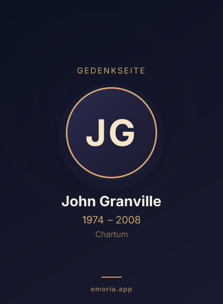 Gedenkportrait von John Granville