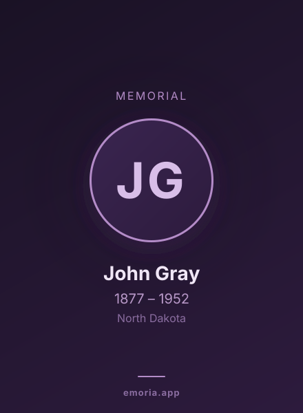 Memorial portrait of John Gray