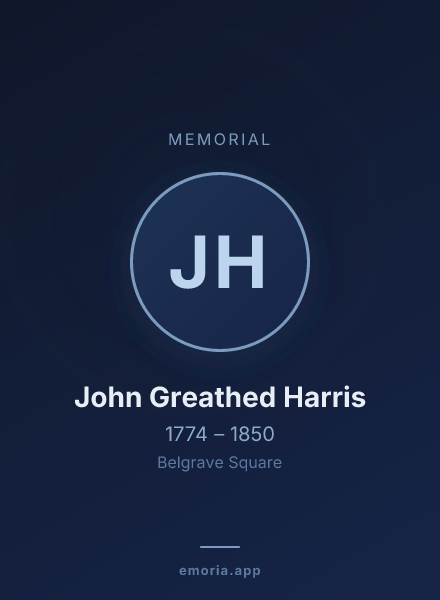 Memorial portrait of John Greathed Harris