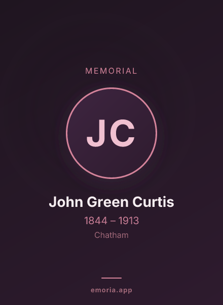 Memorial portrait of John Green Curtis