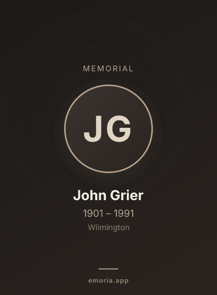 Memorial portrait of John Grier