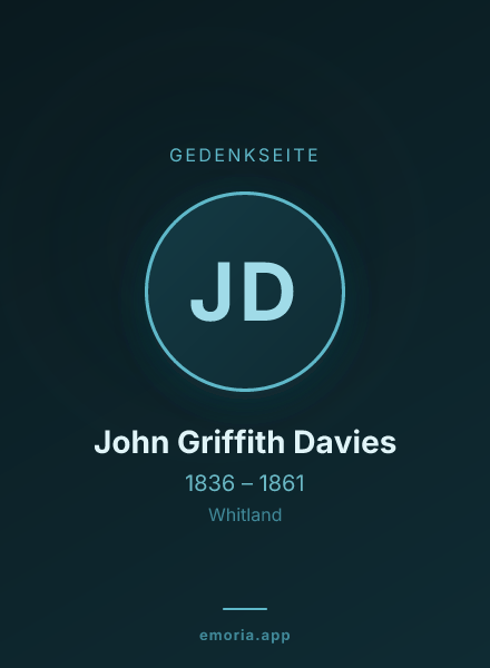 Gedenkportrait von John Griffith Davies
