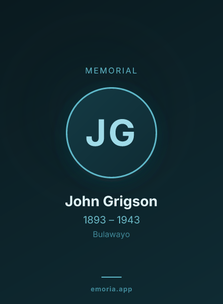 Memorial portrait of John Grigson