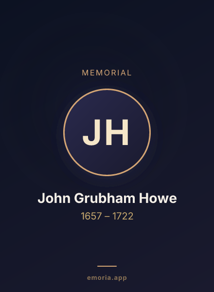 Memorial portrait of John Grubham Howe