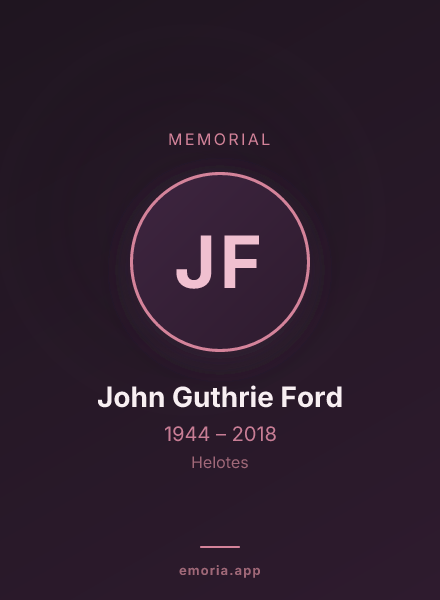 Memorial portrait of John Guthrie Ford
