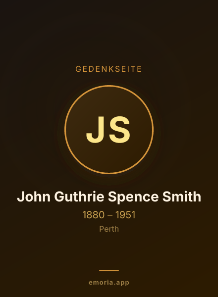 Gedenkportrait von John Guthrie Spence Smith