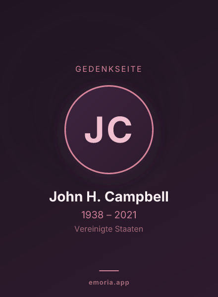 Gedenkportrait von John H. Campbell