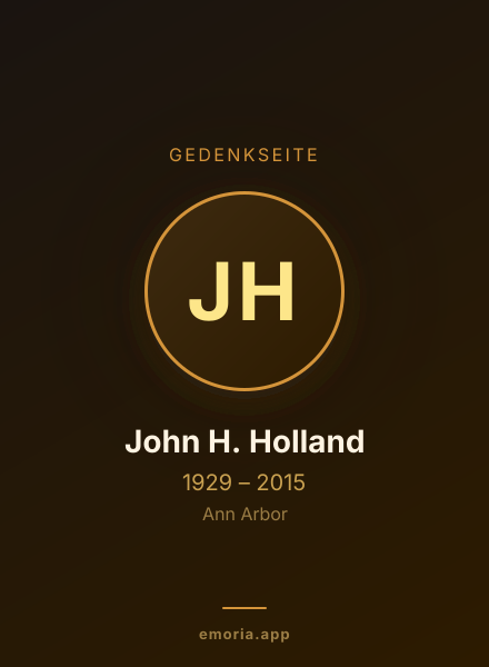 Gedenkportrait von John H. Holland