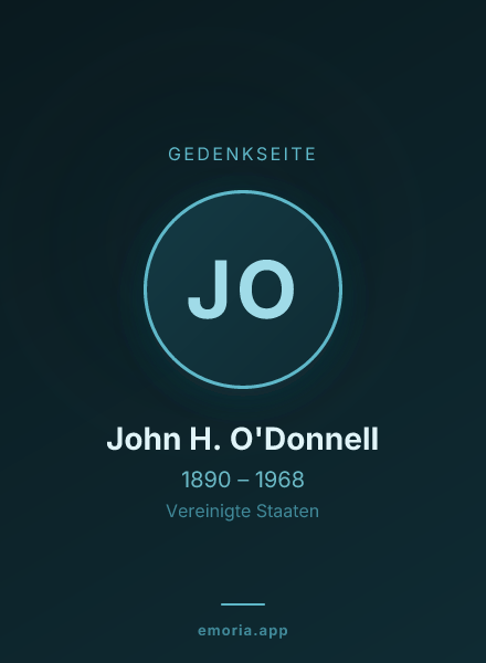 Gedenkportrait von John H. O'Donnell