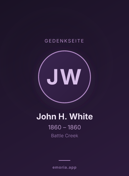 Gedenkportrait von John H. White