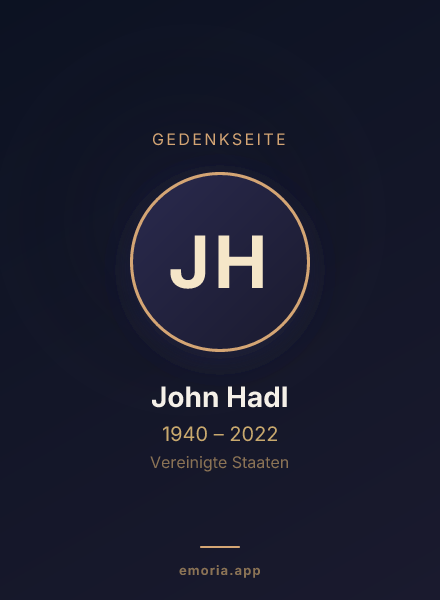 Gedenkportrait von John Hadl
