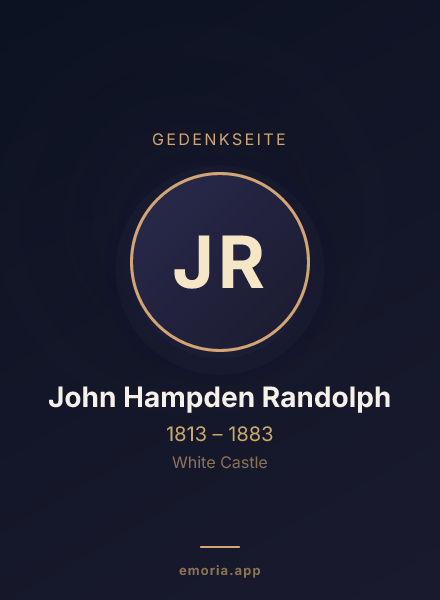 Gedenkportrait von John Hampden Randolph