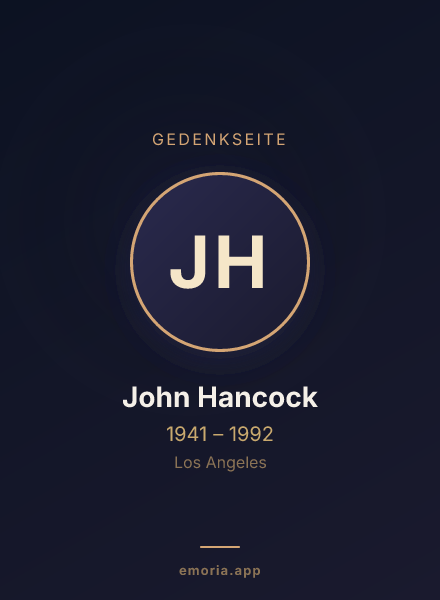 Gedenkportrait von John Hancock