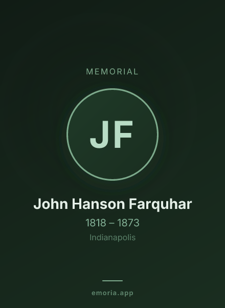 Memorial portrait of John Hanson Farquhar
