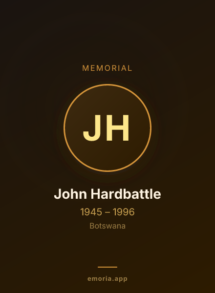 Memorial portrait of John Hardbattle