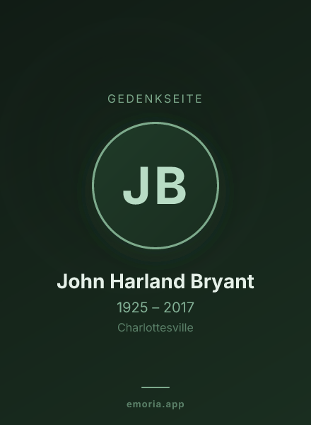 Gedenkportrait von John Harland Bryant