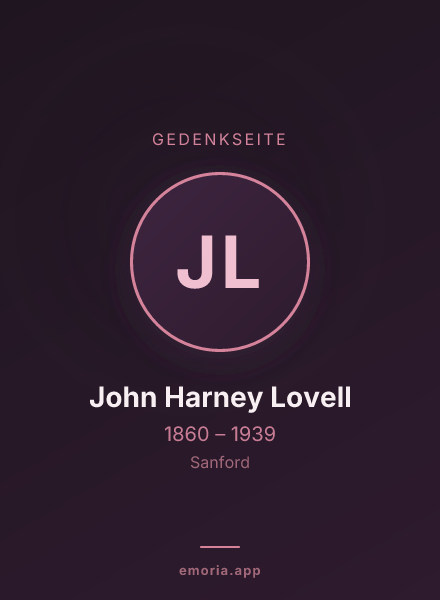 Gedenkportrait von John Harney Lovell
