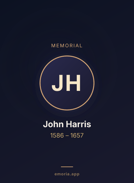 Memorial portrait of John Harris