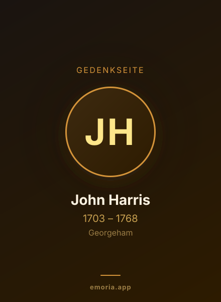 Gedenkportrait von John Harris