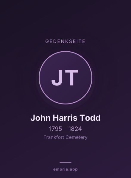 Gedenkportrait von John Harris Todd