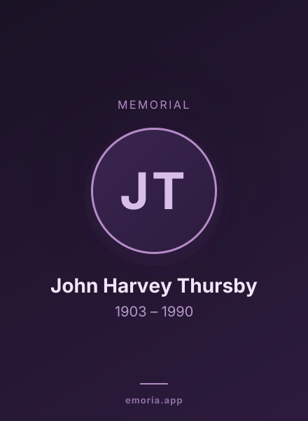Memorial portrait of John Harvey Thursby