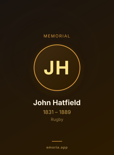Memorial portrait of John Hatfield