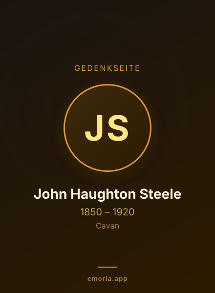 Gedenkportrait von John Haughton Steele