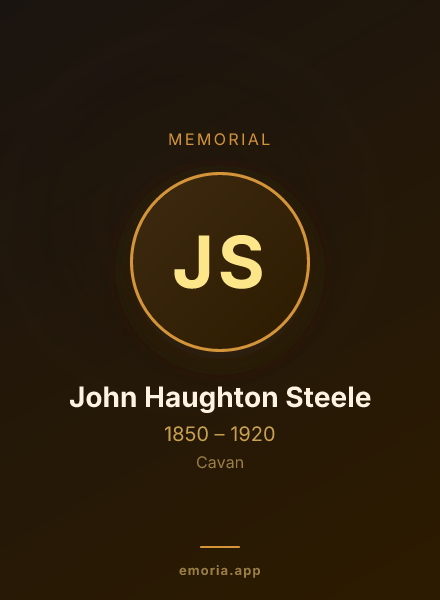 Memorial portrait of John Haughton Steele