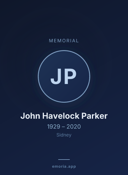 Memorial portrait of John Havelock Parker