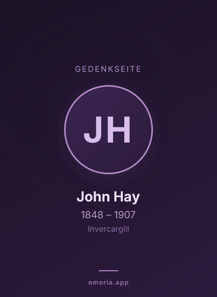 Gedenkportrait von John Hay