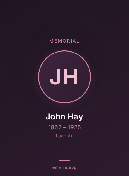 Memorial portrait of John Hay