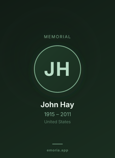 Memorial portrait of John Hay
