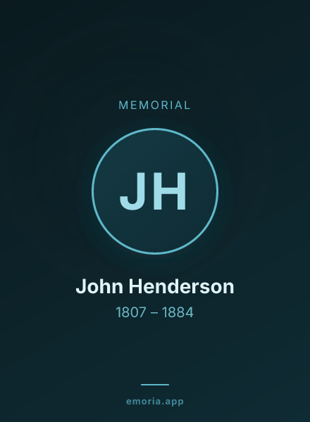 Memorial portrait of John Henderson