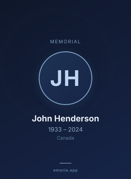 Memorial portrait of John Henderson
