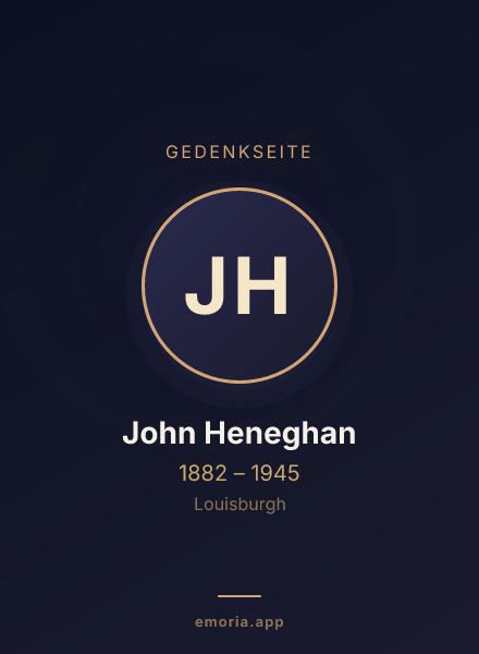 Gedenkportrait von John Heneghan