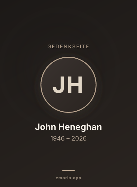 Gedenkportrait von John Heneghan