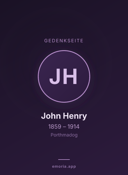 Gedenkportrait von John Henry