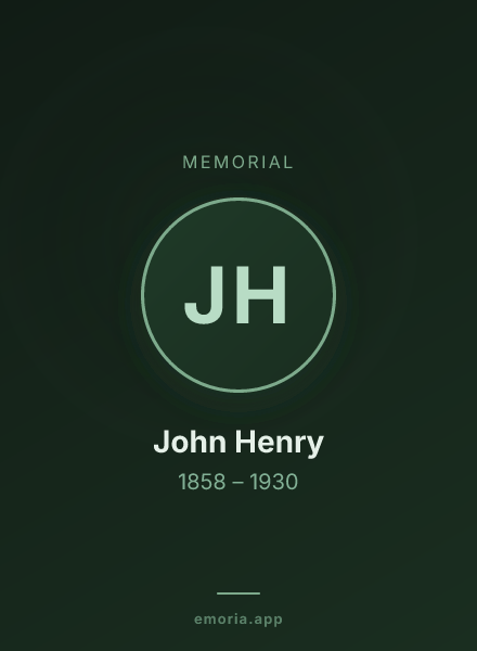 Memorial portrait of John Henry