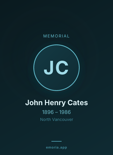 Memorial portrait of John Henry Cates